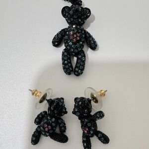 NWOT teddy bear jewellery set
